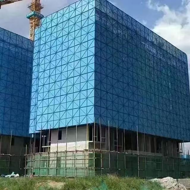 中建藍(lán)爬架網(wǎng)施工效果 中建藍(lán)爬架網(wǎng)施工效果